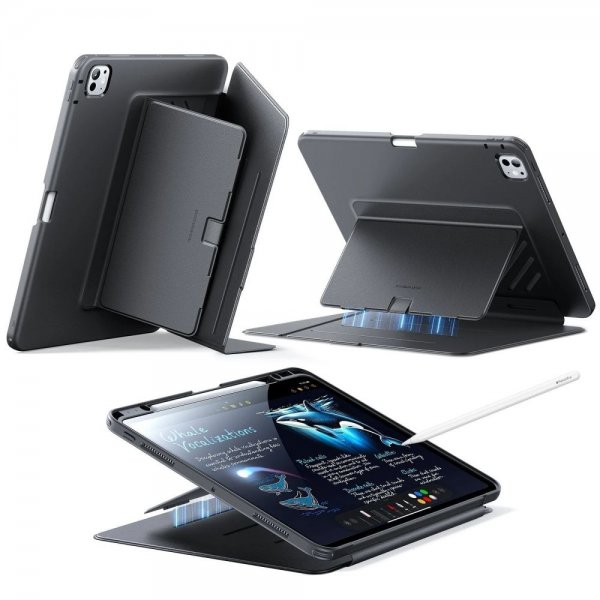 iPad Pro 11 (M4/M5) Fodral Flip Hybrid Svart
