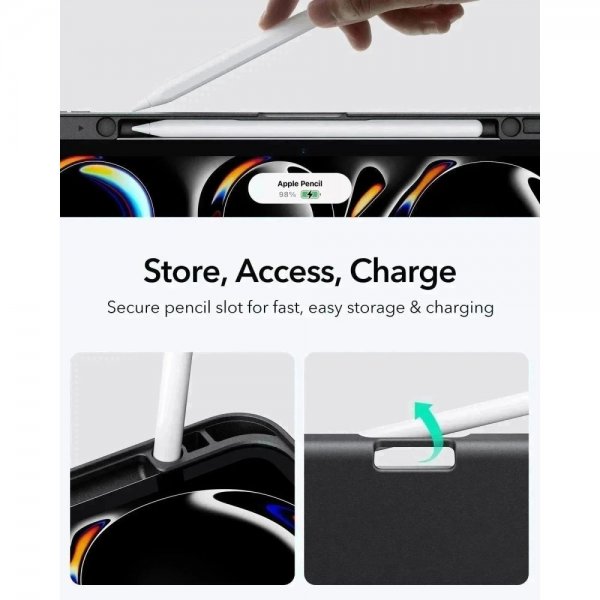 iPad Pro 11 (M4/M5) Fodral Flip Hybrid Svart