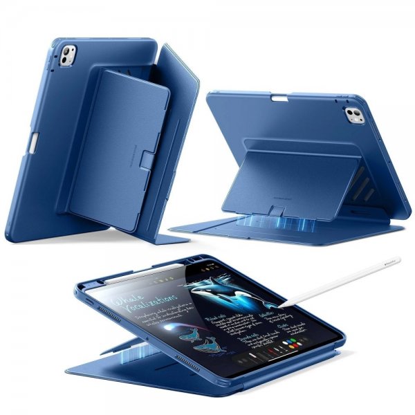 iPad Pro 11 (M4/M5) Fodral Flip Hybrid Blå
