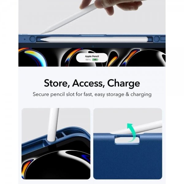 iPad Pro 11 (M4/M5) Fodral Flip Hybrid Blå