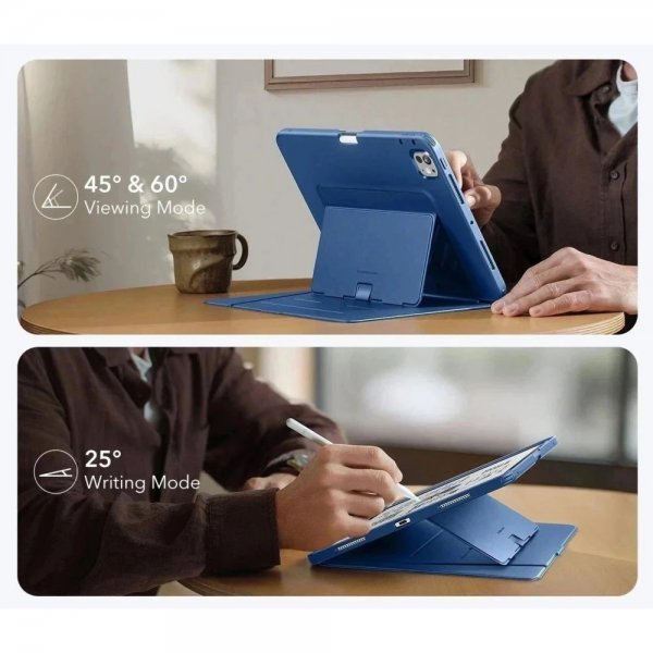 iPad Pro 11 (M4/M5) Fodral Flip Hybrid Blå