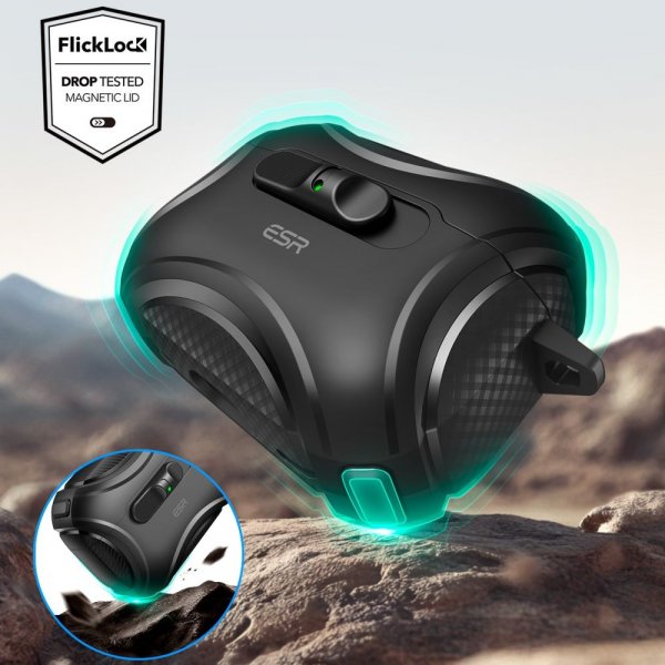 AirPods Pro 3 Skal Cyber ​​FlickLock MagSafe Svart