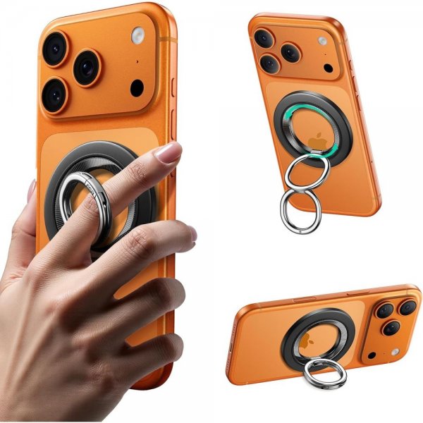 MagSafe Mobilring HaloLock Phone Holder Svart