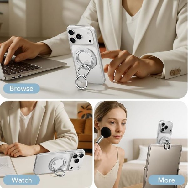 MagSafe Mobilring HaloLock Phone Holder Vit
