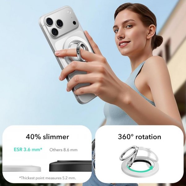 MagSafe Mobilring HaloLock Phone Holder Vit