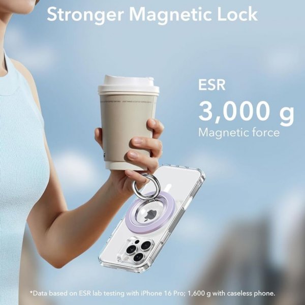 MagSafe Mobilring HaloLock Phone Holder Lila