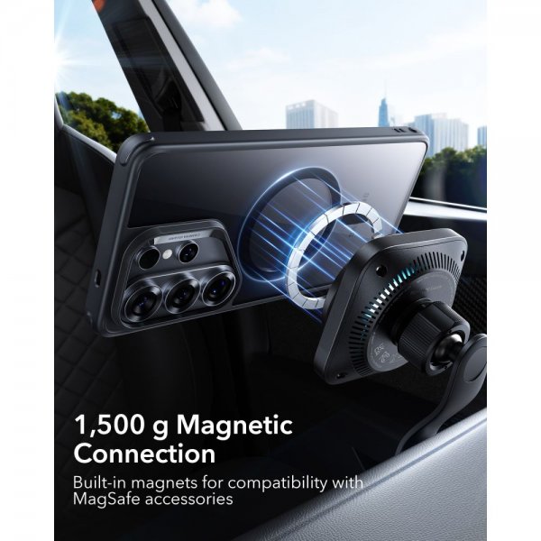 Samsung Galaxy S26 Ultra Skal Classic Hybrid MagSafe Svart Transparent