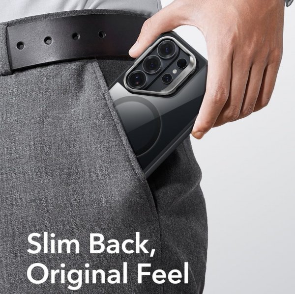 Samsung Galaxy S26 Ultra Skal Classic Hybrid Kickstand MagSafe Svart Transparent