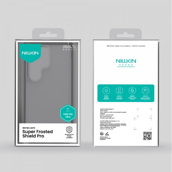 Samsung Galaxy S26 Ultra Skal Super Frosted Shield Pro Transparent Svart