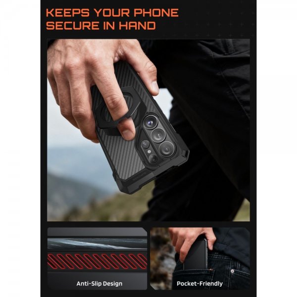 Samsung Galaxy S26 Ultra Skal UB Grip MagSafe Aramid Svart