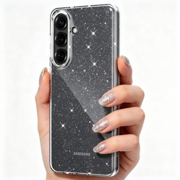 Samsung Galaxy S26 Plus Skal FlexAir Transparent Glitter