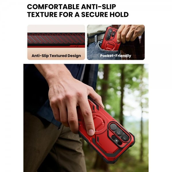 Samsung Galaxy S26 Ultra Skal ArmorBox MagSafe Röd
