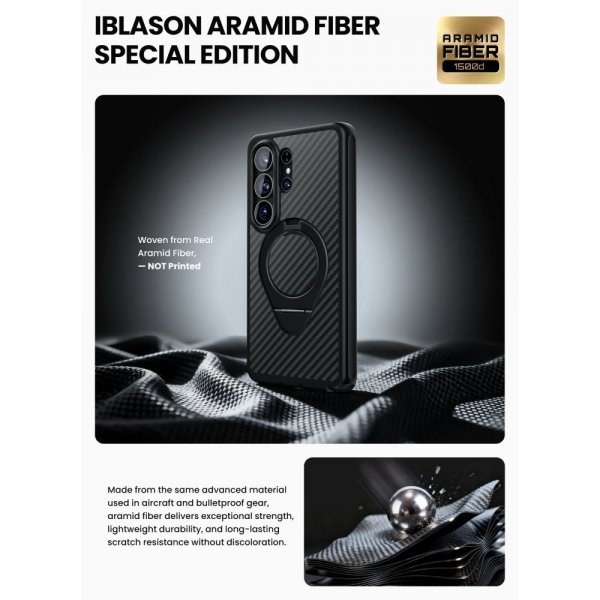 Samsung Galaxy S26 Ultra Skal Cosmo MagSafe Kevlar Svart
