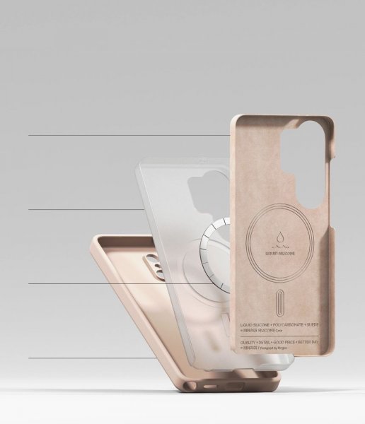 Samsung Galaxy S26 Ultra Skal Silicone Magnetic Rosa