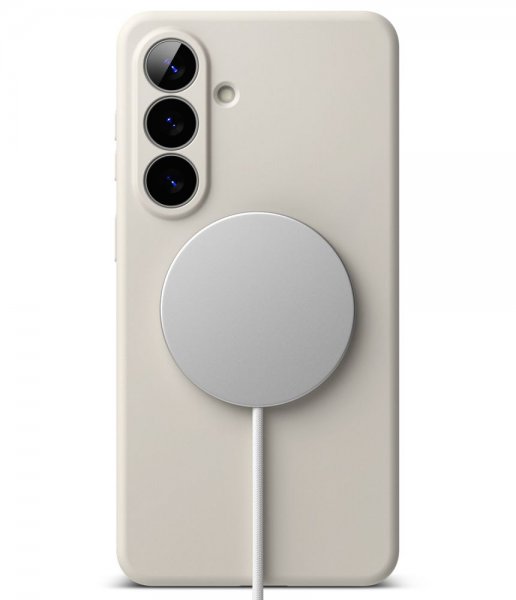 Samsung Galaxy S26 Plus Skal Silicone Magnetic Beige