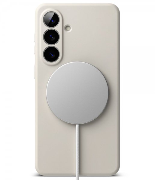 Samsung Galaxy S26 Skal Silicone Magnetic Beige