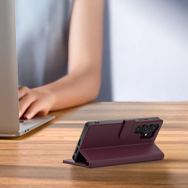 Samsung Galaxy A57 Fodral Wallet Röd
