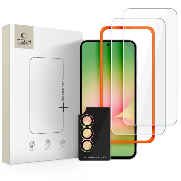 Samsung Galaxy A57 Skärmskydd & Kameraskydd Easy Set+ 3-pack