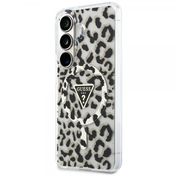 Samsung Galaxy S26 Skal Leopard Print MagSafe Svart Vit