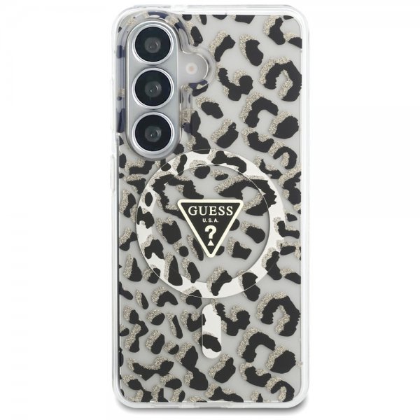 Samsung Galaxy S26 Skal Leopard Print MagSafe Svart Vit
