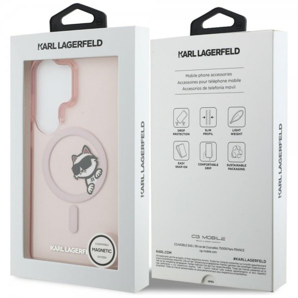 Samsung Galaxy S26 Ultra Skal Choupette Peekaboo MagSafe Rosa
