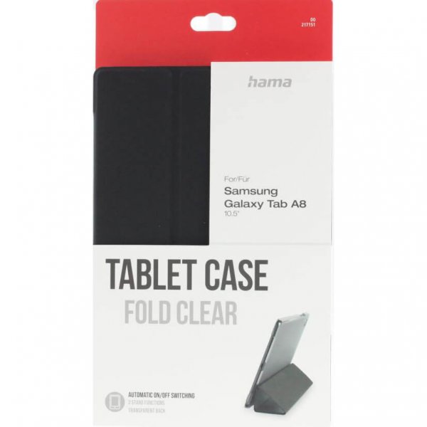 Samsung Galaxy Tab A8 Fodral Fold Clear Svart