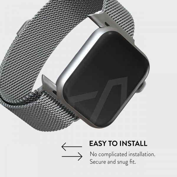 Apple Watch 38/40/41/42mm Armband Metal Mesh Silver