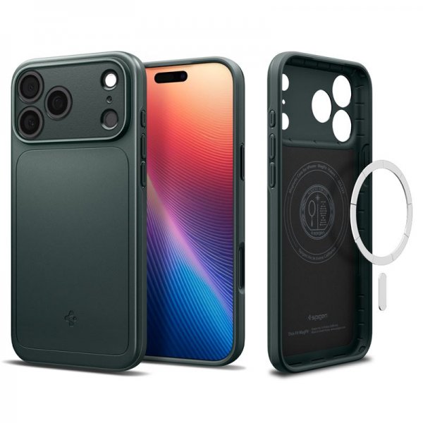 iPhone 17 Pro Skal Thin Fit MagFit Abyss Green