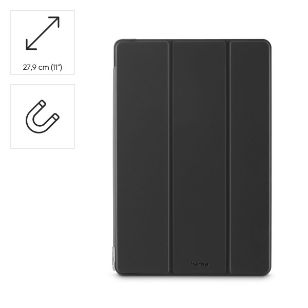 Samsung Galaxy Tab A9 Plus/Tab A11 Plus Fodral Fold Clear Svart
