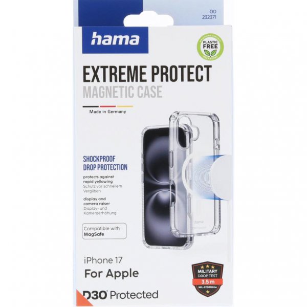 iPhone 17 Skal Extreme Protect MagSafe Transparent