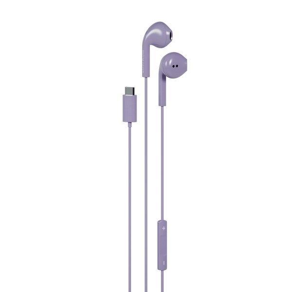 Trådade Hörlurar USB-C Lila