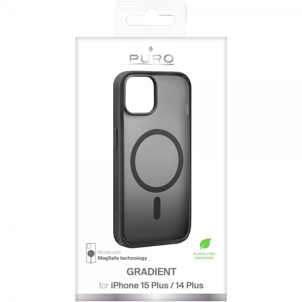 iPhone 15 Plus Skal Gradient MagSafe Svart