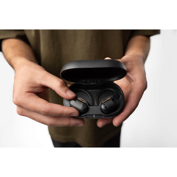 Trådlösa Hörlurar Push Play Active ANC Svart Orange