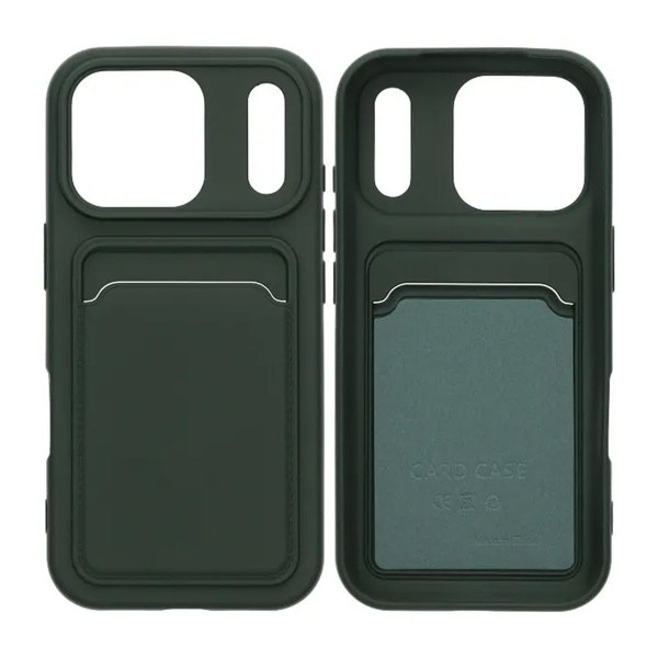 iPhone 17 Pro Skal Korthållare Grön