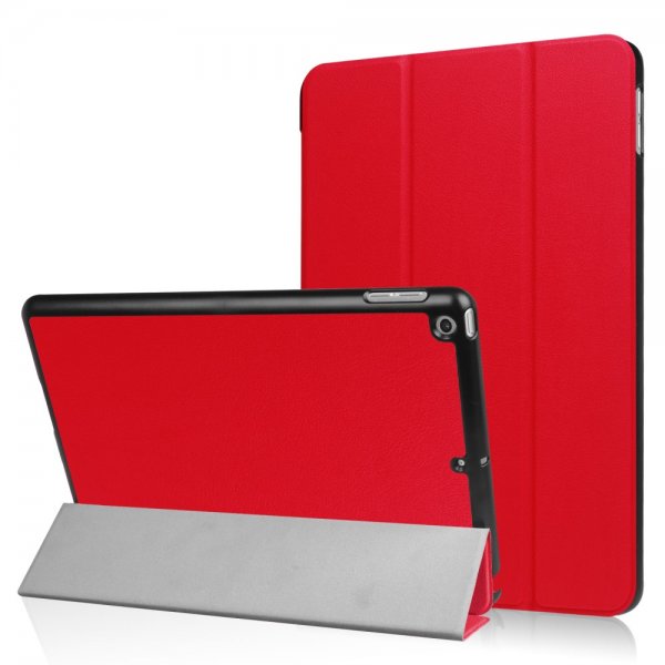 iPad 9.7 Vikbart Smart Fodral Stativ Röd