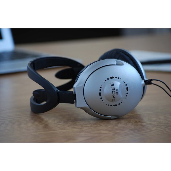 Hörlurar UR18 Over Ear Silver