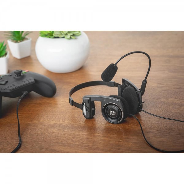 Hörlurar PortaPro Communication Headset On-Ear Mic Svart