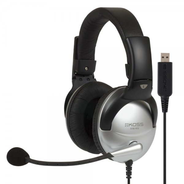 Headset SB45 USB On-Ear Silver/Sort