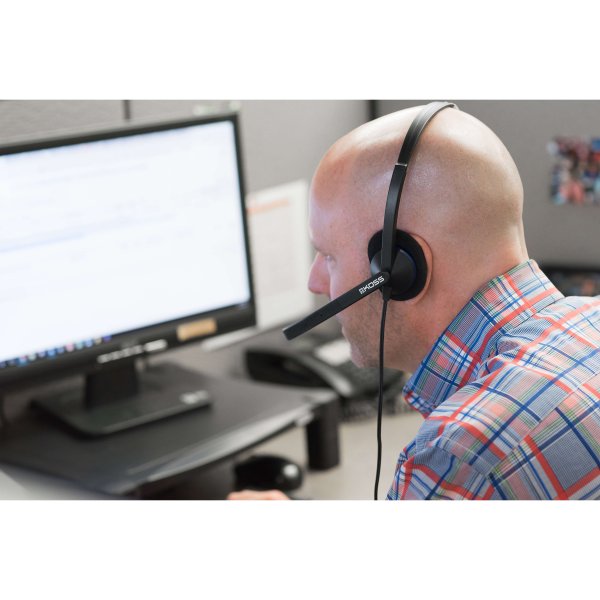 Headset CS200-USB On-Ear Mic Svart