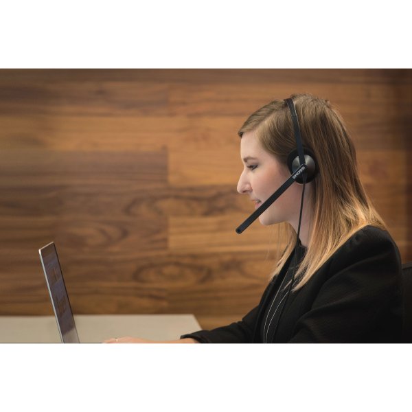 Headset CS200-USB On-Ear Mic Svart