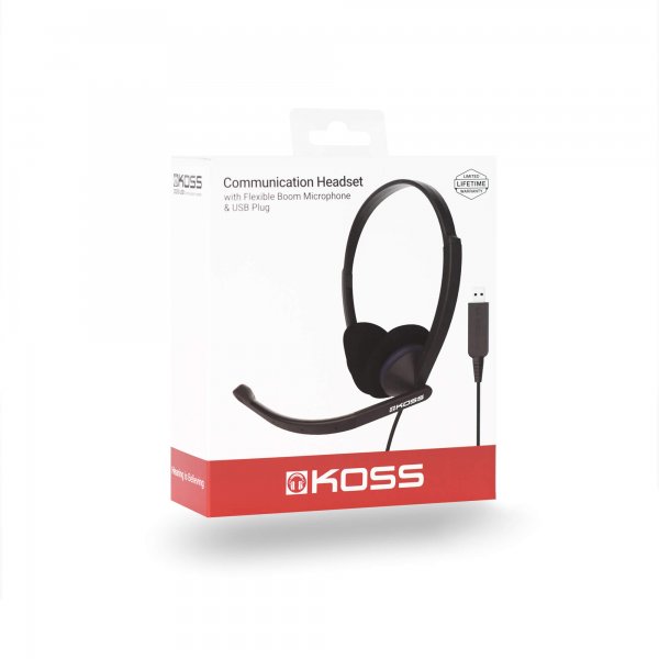 Headset CS200-USB On-Ear Mic Svart