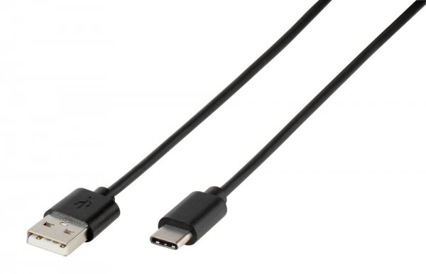 Kabel Data Cable USB-A/USB-C 2m Svart