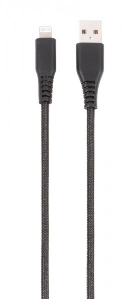 Kabel Longlife Braided USB-A/Lightning 1.5m Svart