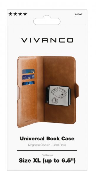 Fodral Universal Book Case XL Brun