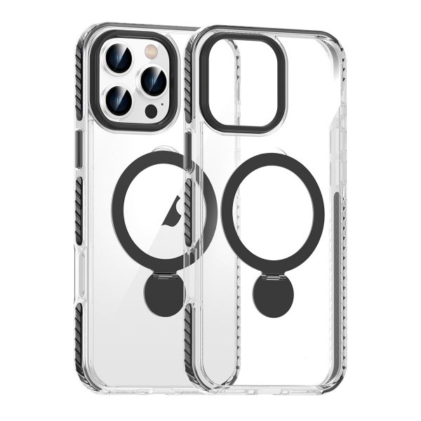 iPhone 16 Pro Skal Ringstativ MagSafe Svart
