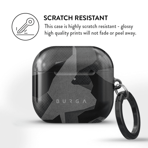 AirPods 4 Skal Design Night Black Camo