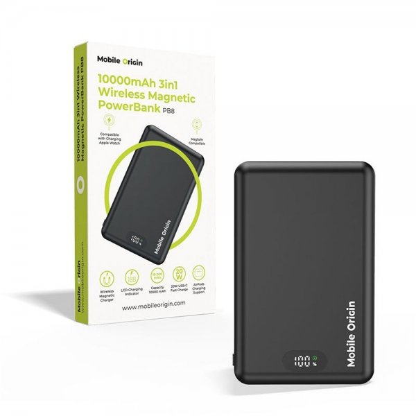 3-i-1 Powerbank 10 000 mAh MagSafe