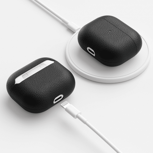 PodSkinz Artisan Series Airpods 3 Skal Äkta Läder Svart