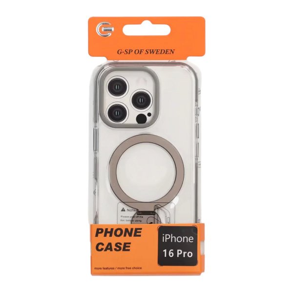 iPhone 16 Pro Skal Ringstativ MagSafe Transparent