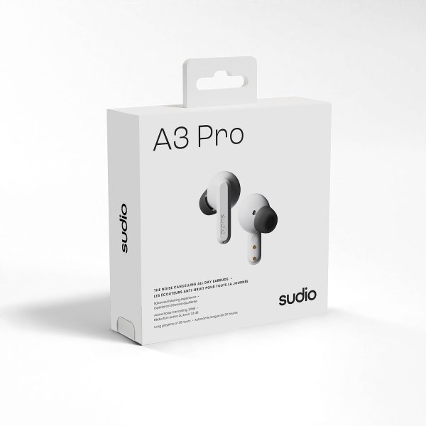 Trådlösa Hörlurar A3 Pro ANC Fog White